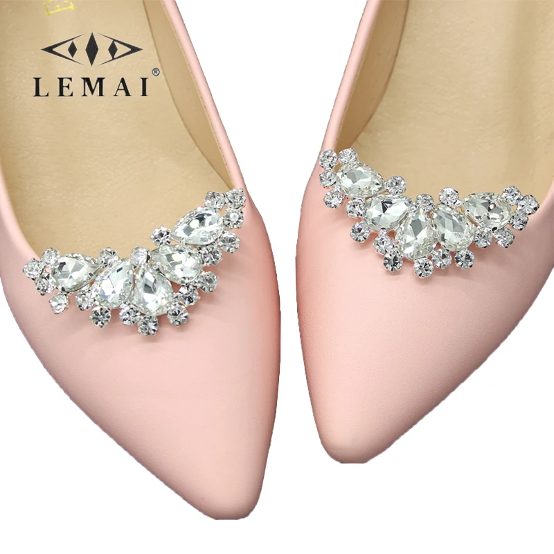 

LEMAI 1 Pairs Fashion Women's Pumps Charms Casual High Heel Wedding Shoes Charms Elegent High Heels Shoe Decorations for Women