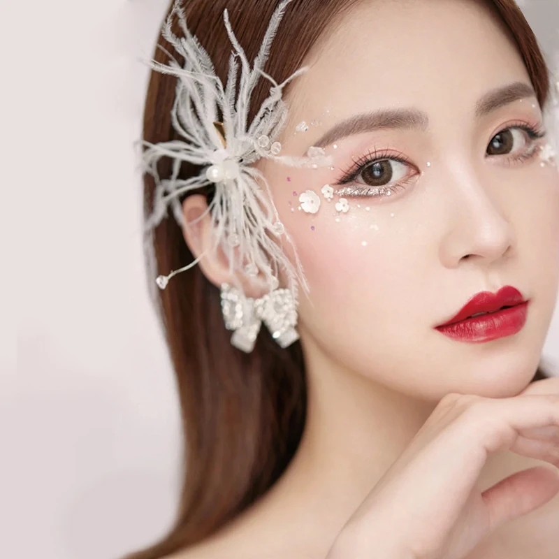 Заколка для волос женская с перьями 2021 | Украшения и аксессуары