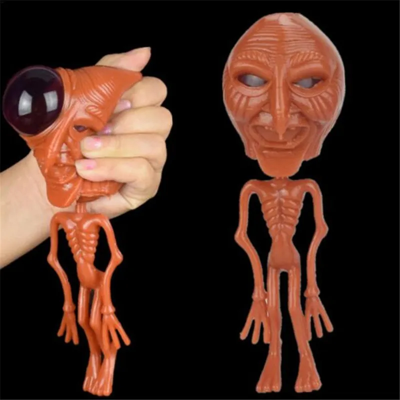 

1pc Halloween Alien Squeezing Spoof Toys Alien Eyeballs To Burst Doll Vent Extrusion Toys Gadgets Anti-stress Latex Trick Gift