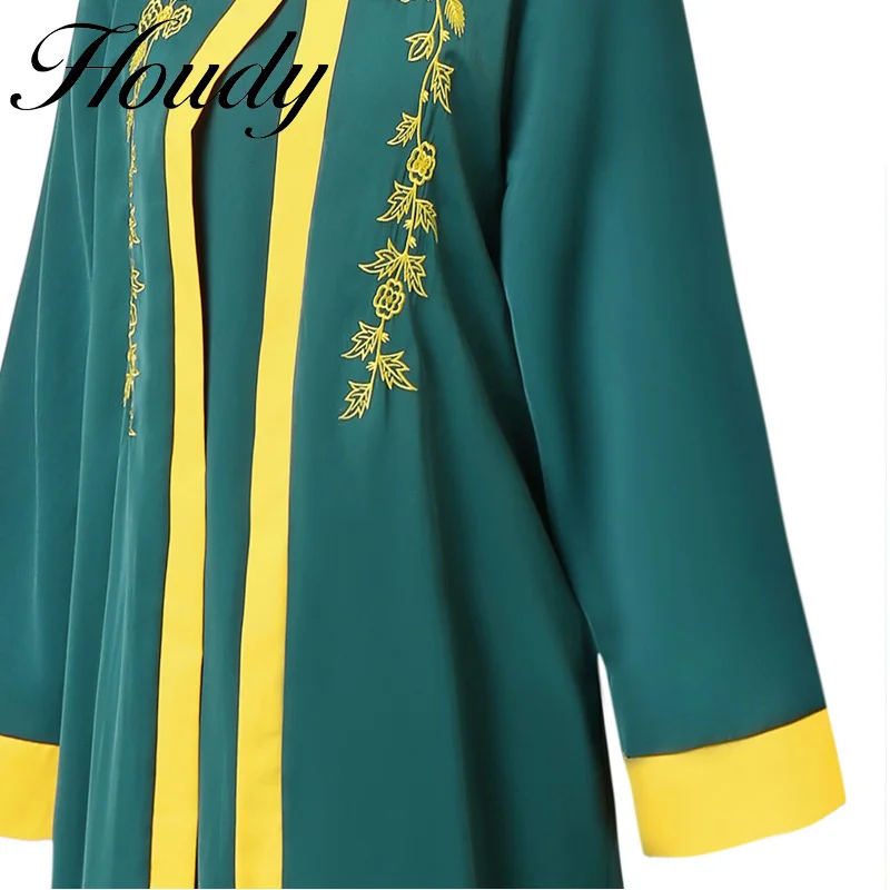 Весенне-летнее женское модное платье в арабском стиле с V-образным вырезом и