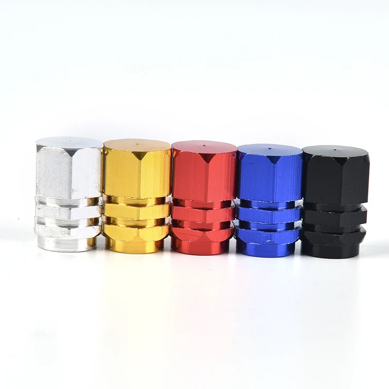 

4pcs Car Tire Valve Stem caps Bolt-in Aluminum Theftproof valve caps Car Wheel Tires Valves Tyre Stem Air Caps