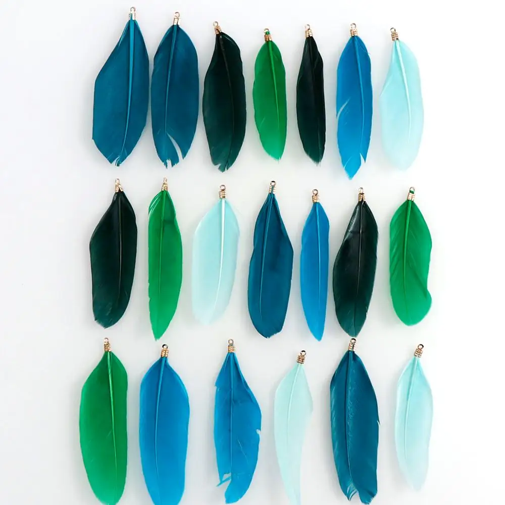 Подвеска из натурального гусиного пера 20 цветов 60 70 см|Перо| |