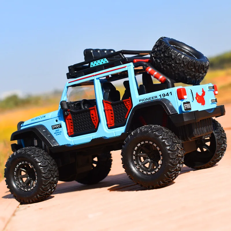 Модель автомобиля Jeep Gladiator 1:28 модель из сплава с большими шинами игрушечный