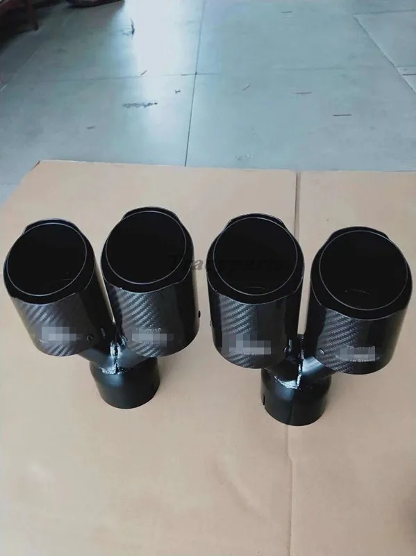 2 шт. левый + правый автомобиль двойной Akrapovic 63 мм в 89 из универсальной нержавеющей