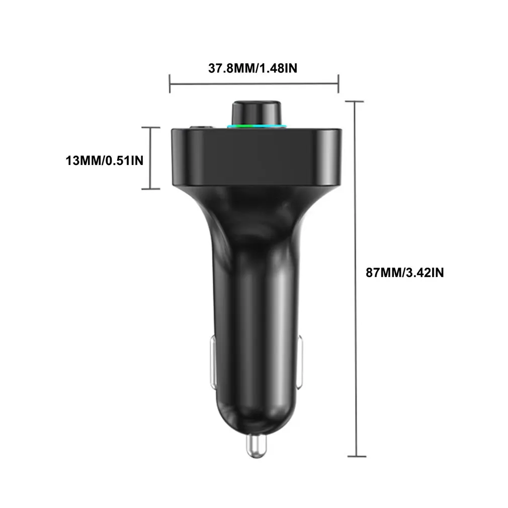 

Intelligent Car Wireless 5.0 Chip Player F4 Transmitter Atmosphere Lamp U Disk Card Strengthen Shockproof Player