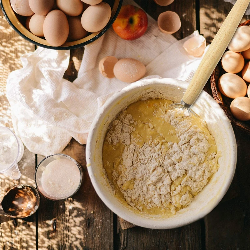 Горячая Распродажа датский венчик для теста ручная работа хлеб хромой с защитной