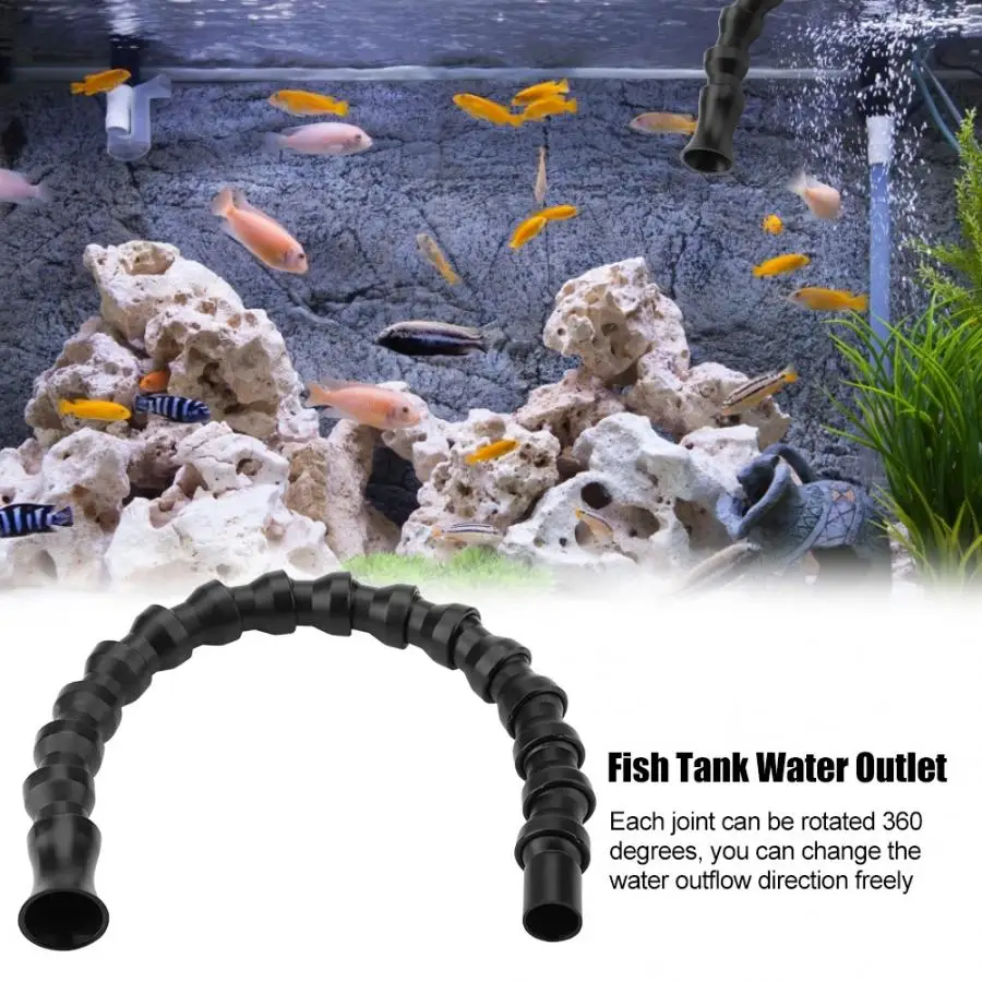 Водные питомцы продукты длинный Выпускной водяной патрубок гибкое сопло для