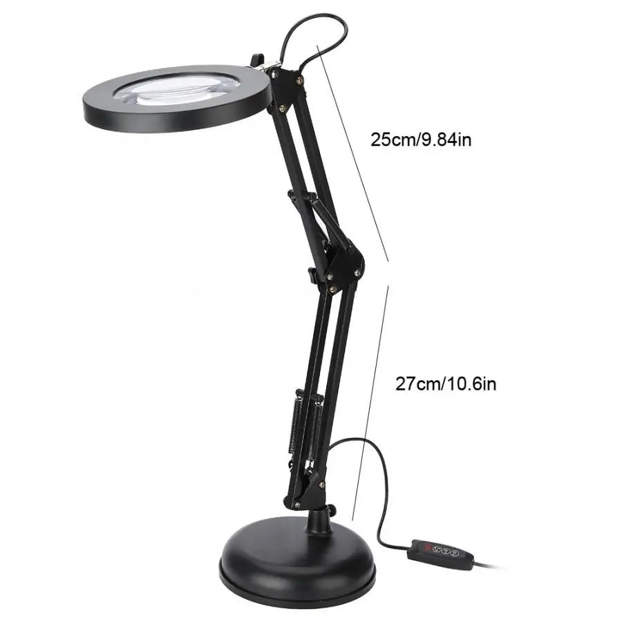 Настольный 3D Экран MagnifierLED лампа лупа 5X увеличительная маникюрный салон