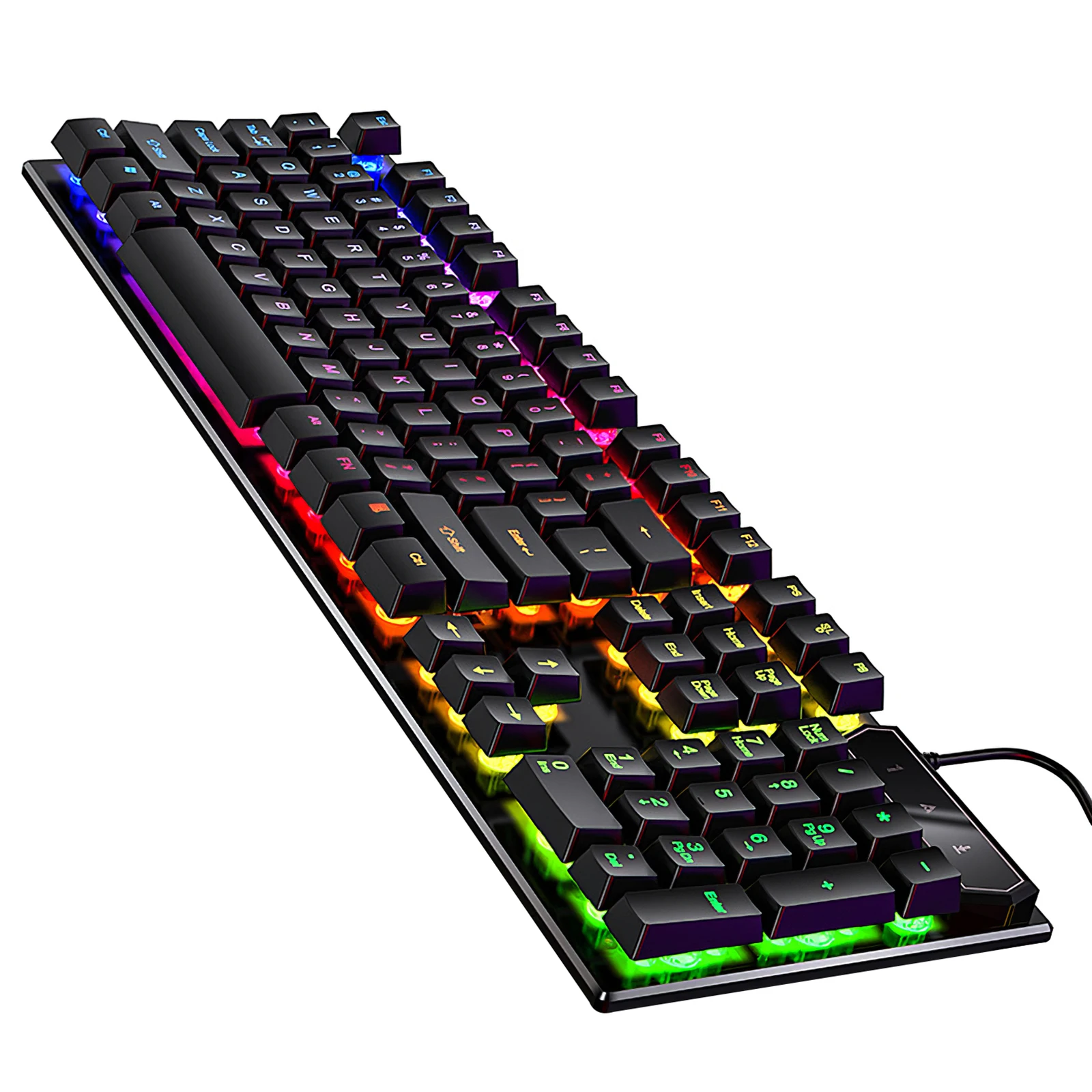 

Клавиатура игровая Механическая Проводная с RGB-подсветкой, 104 клавиш