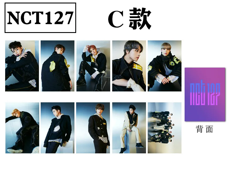 8 шт./компл. NCT127 фото карта мод новый альбом Фотокарта Высокое качество HD Kpop NCT 126