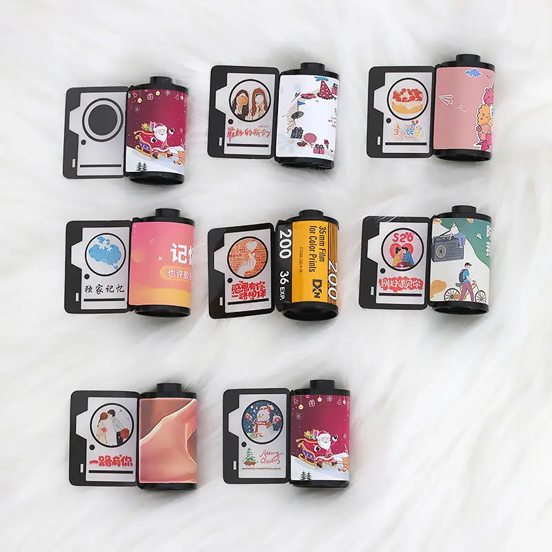 

Personalized Keychains With 10 Photos Custom Camera Film Roll Keychain