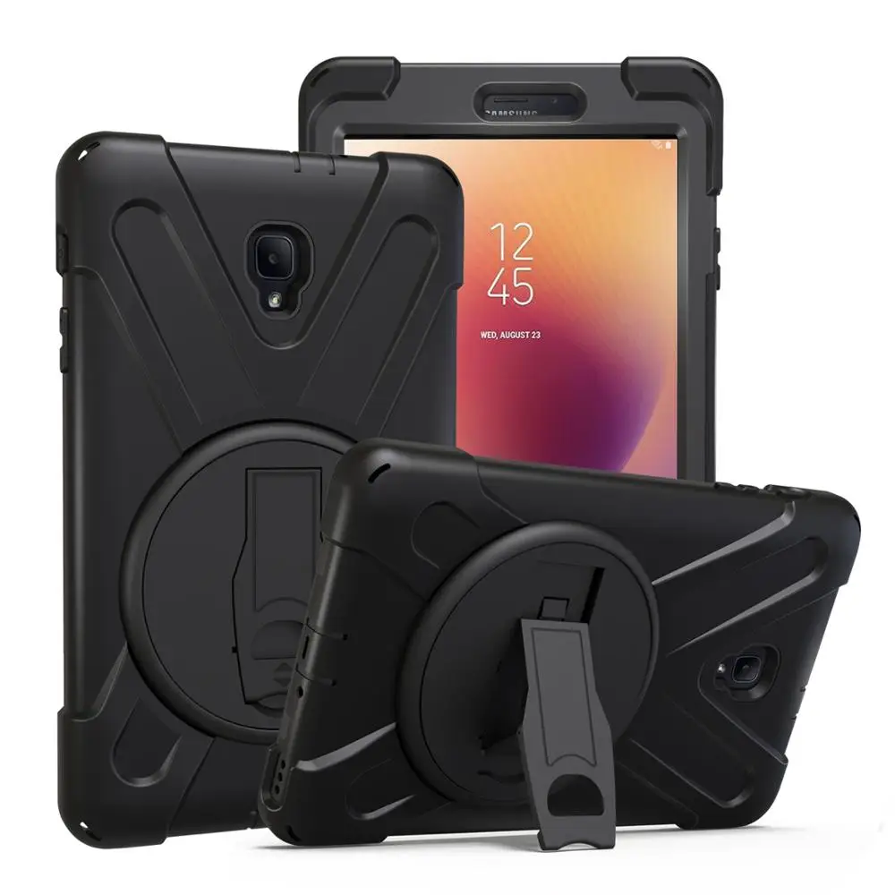 HYYGEDeal 3 in 1 Shockproof 360 Degree Rotating Hand Strap&ampNeck Strap TPU+PC case for Samsung Galaxy Tab A 8" 2017 T380 | Компьютеры