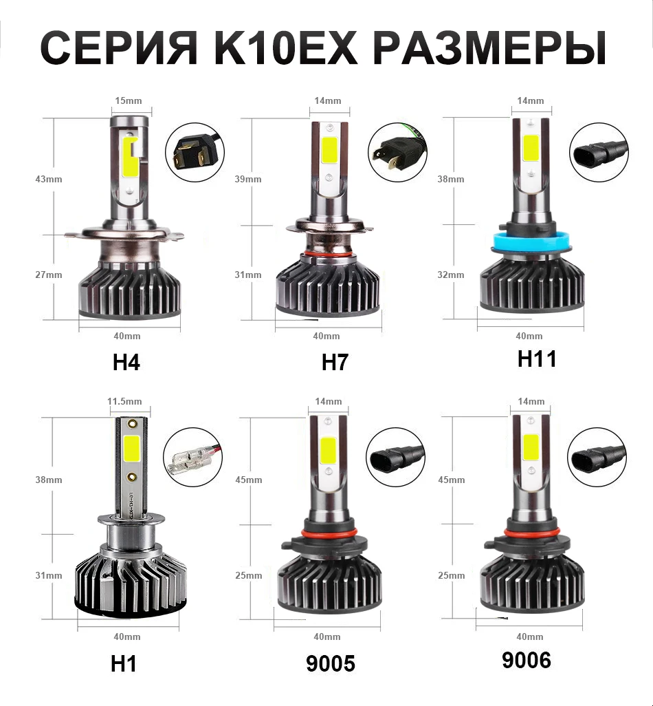 HLXG мини H7 светодиодный дальнего фар автомобиля лампада H7 12V 10000LM 6000 8000 ксеноновая лампа H8 H9 9005 HB3 9006 HB4 H8 H11 аксессуары для светодиодных ламп