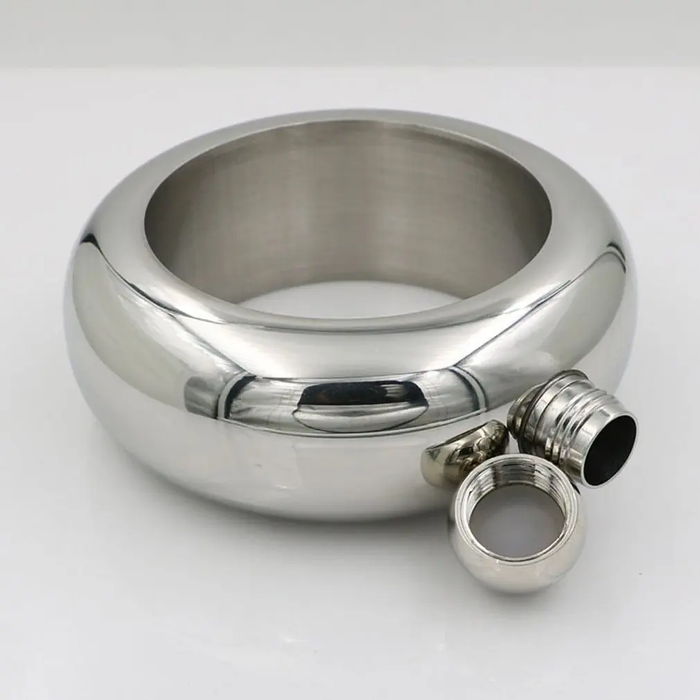 Mini Bracelet Wine Bottle With Funnel Whiskey Vodka Alcohol Container Pot Stainless Steel Bracelet Wine Hip Flask Christmas Gift