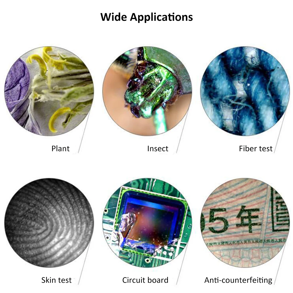 Портативный цифровой микроскоп с подставкой электронный эндоскоп 8