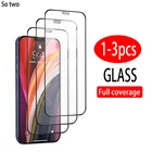 1-3 шт. полное покрытие, защитное закаленное стекло для iPhone 12 11 Pro X XR XS MAX, Защита экрана для iPhone 6 6s 7 8 plus, пленка
