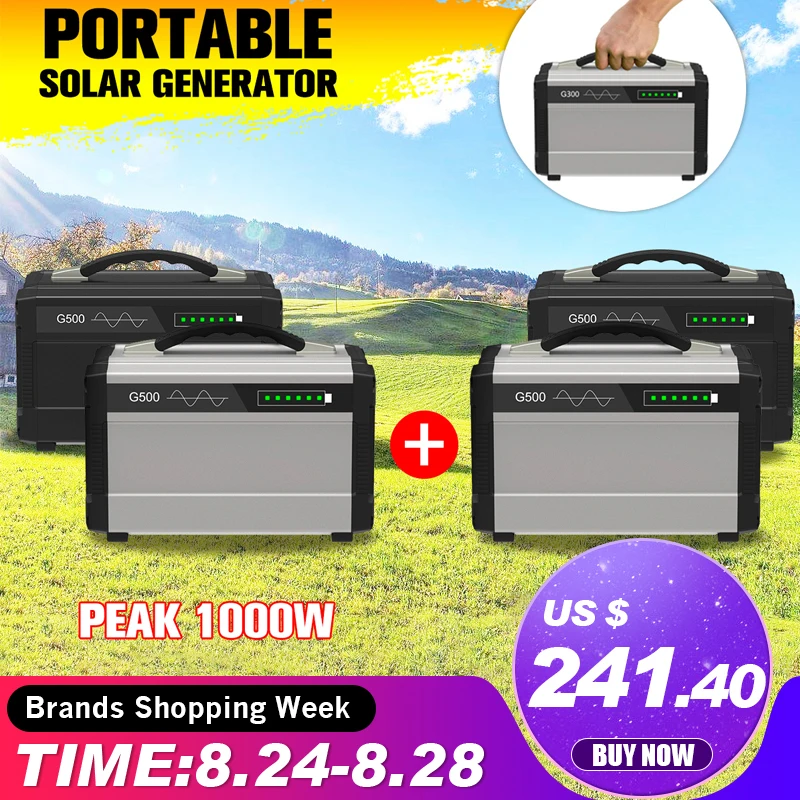 600 Вт/1000 Вт LCD Солнечный генератор питания инвертор открытый UPS чистая