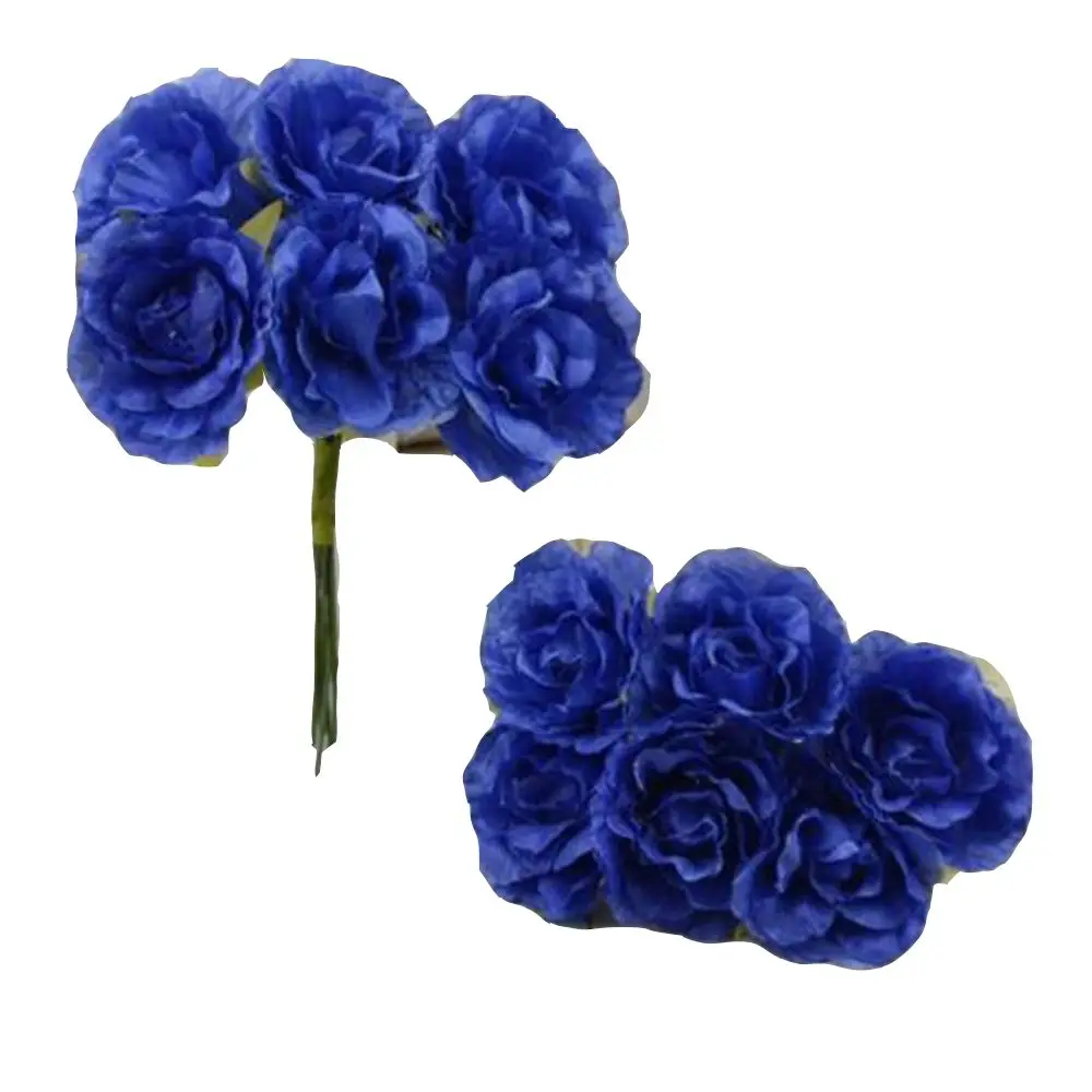 6 шт Мини Маргаритка из шелка искусственные цветы розы Букет DIY бумажное