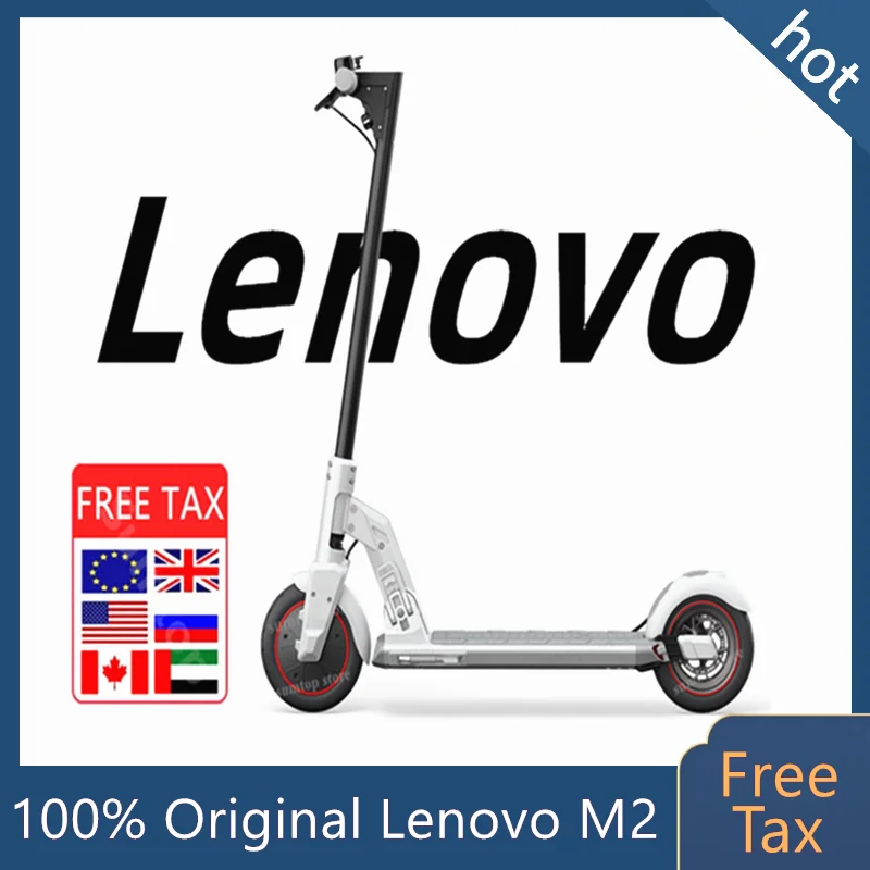 Смарт-электроскутер Lenovo M2 Kickscooter 2021 Вт 36 В 350 Ач | Спорт и развлечения