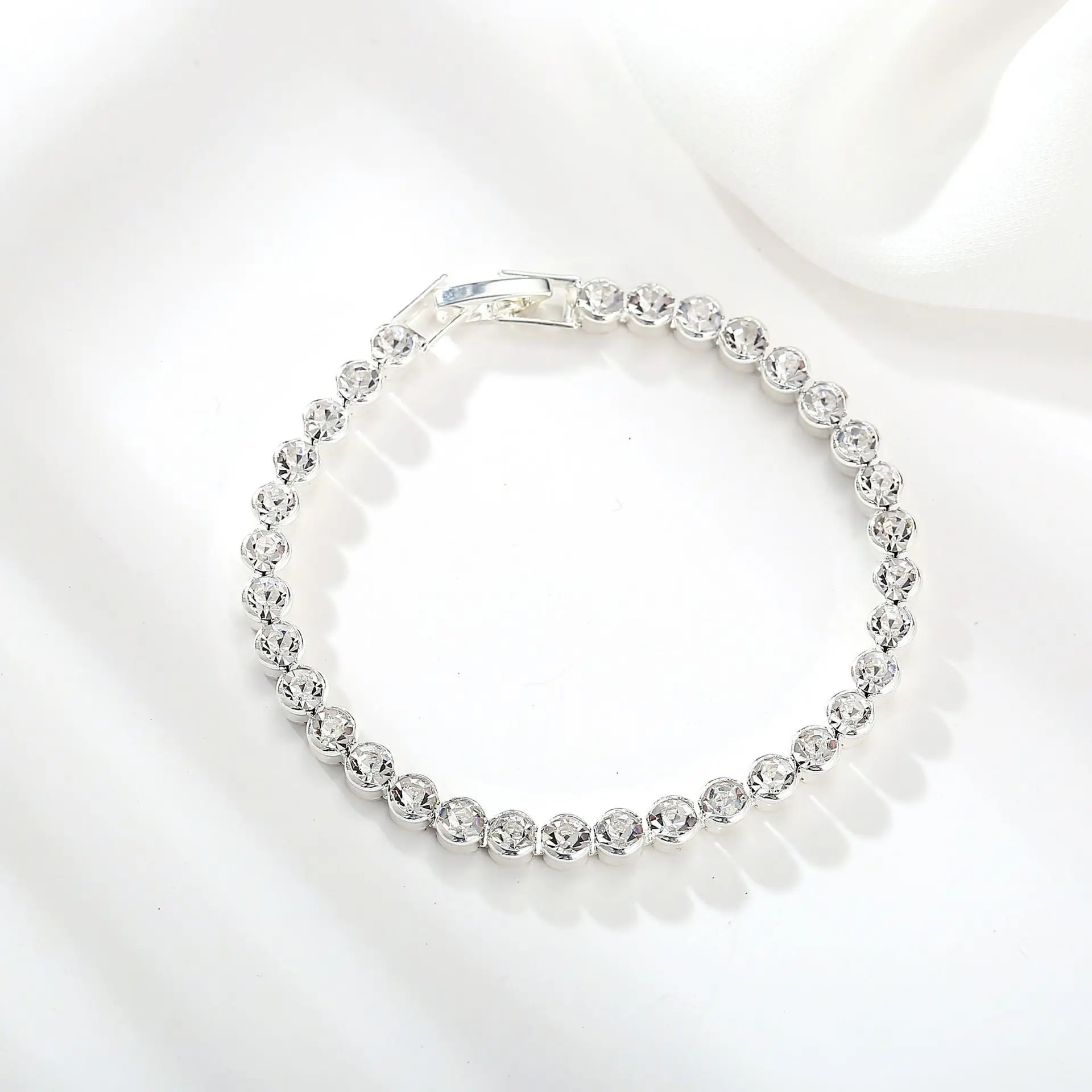 Модные Искрящийся фианит Pulseras теннисные браслеты для женщин Шарм Pulseiras цепи звено браслеты и ювелирные изделия