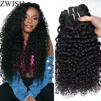 deep wave curly hair bundles malaysian human hair 3 bundles remy human hair extensions 10 30 inch