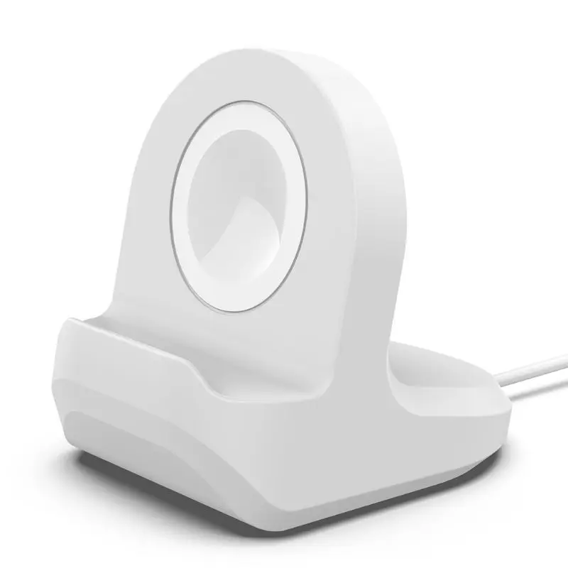 

Silicone Charge Stand Holder Station Dock for Apple Watch Series 1/2/3 42mm 38mm Charger Cable