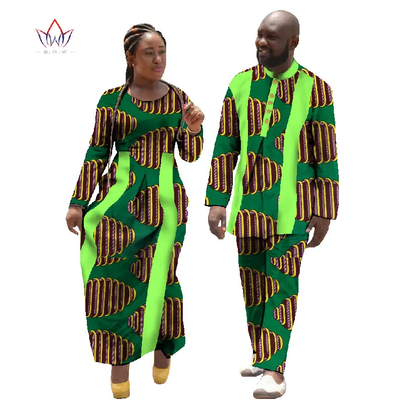 Женская и мужская африканская свадебная одежда Дашики комплект из двух