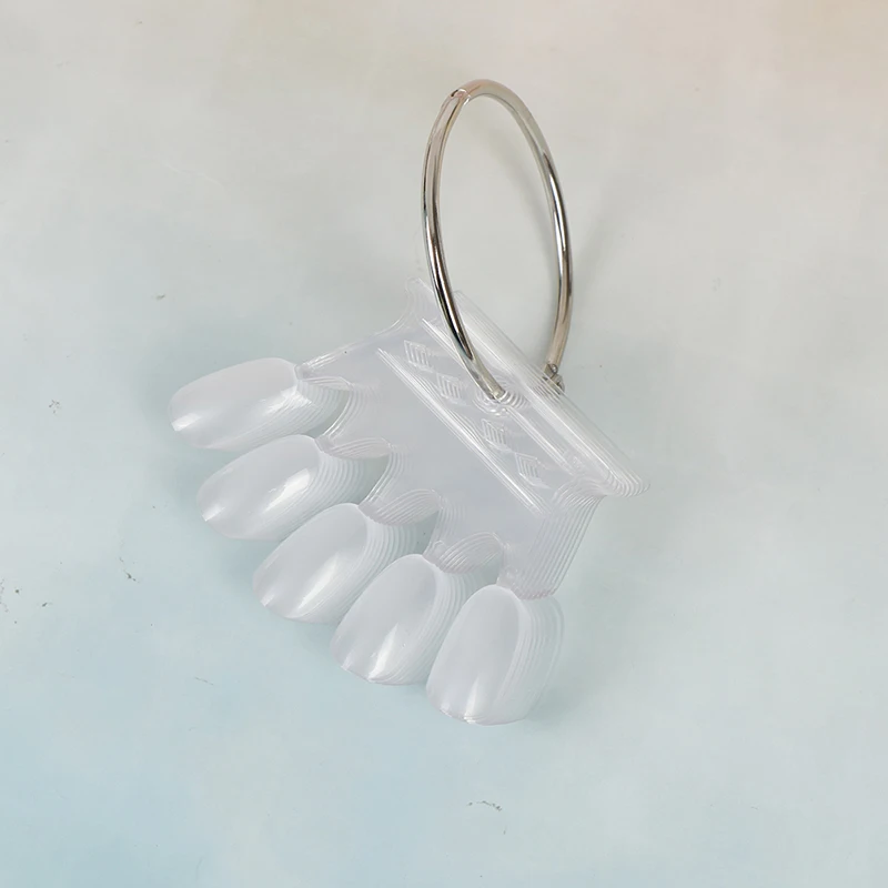 10 шт./компл. накладные пряди с креплением на кератиновых пластинах Корона ногтей