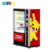 zrk new coming mini popular vending machine building blocks bricks city accessories drink food case kits set diy toys for kids