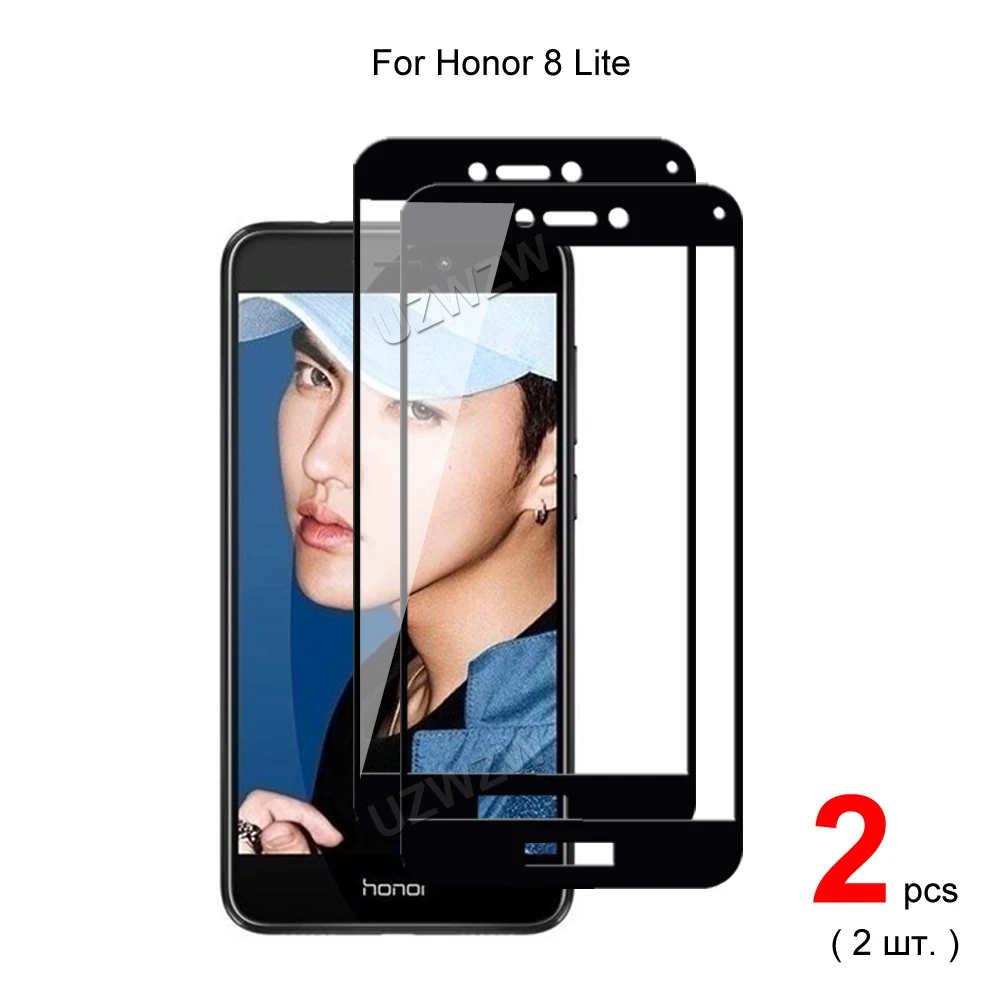 Закаленное стекло для Honor 8 lite с полным покрытием Защитная пленка телефона