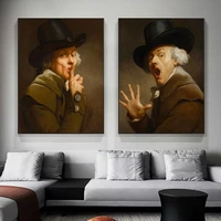 self portrait in surprise and terror by joseph ducreux oil paintings on the wall art posters and prints classical art pictures