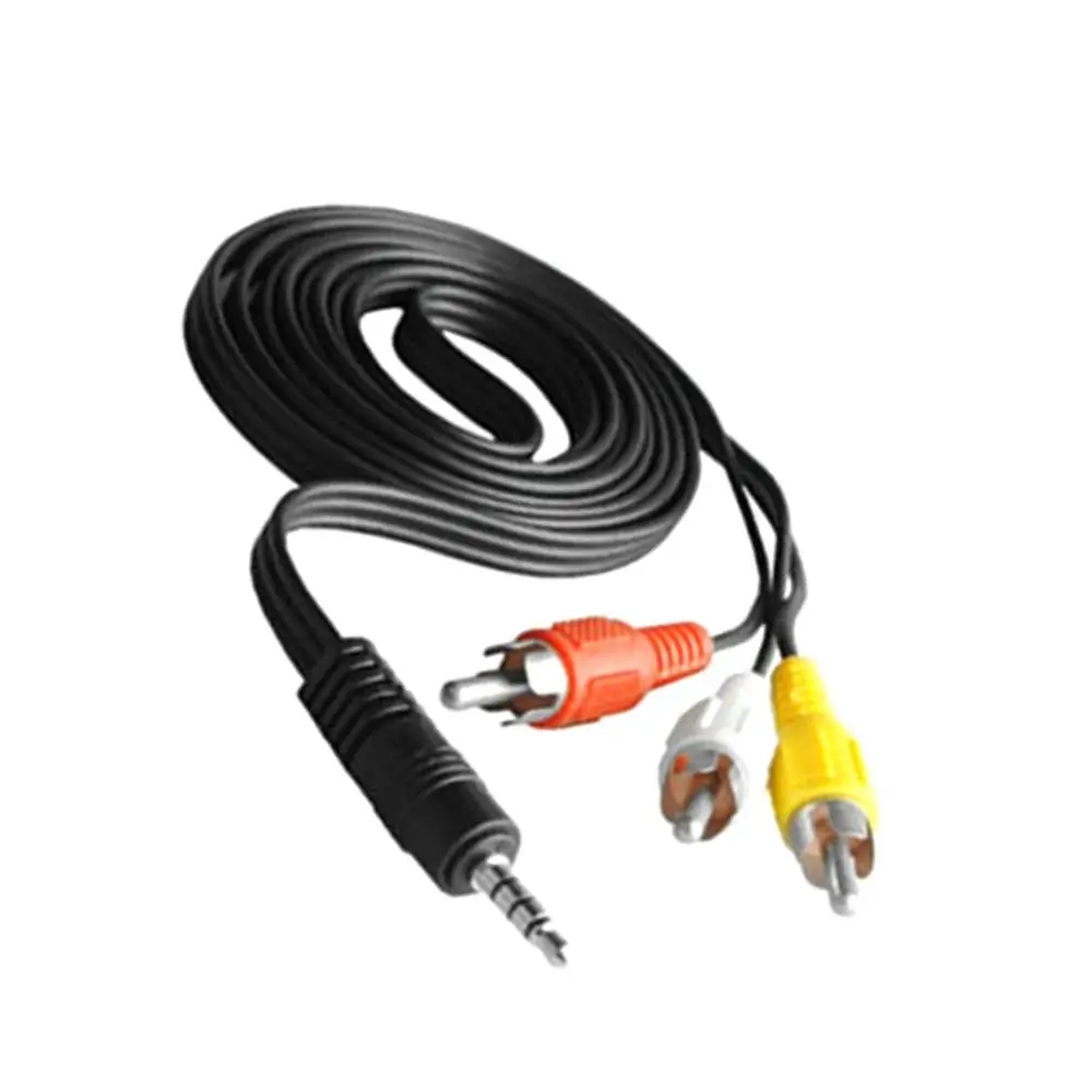 Новый 1 5 м аудио кабель 3 мм штекер 3RCA папа AV AUX стерео шнур в стандартный конвертер