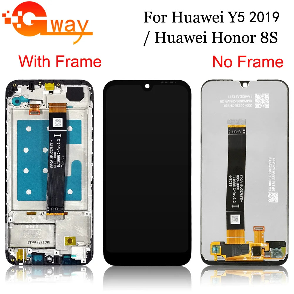 

5.71" For Huawei Y5 2019 AMN-LX9 AMN-LX1 AMN-LX2 AMN-LX3 LCD Display Touch Screen Digitizer Assembly For Honor 8s lcd with frame