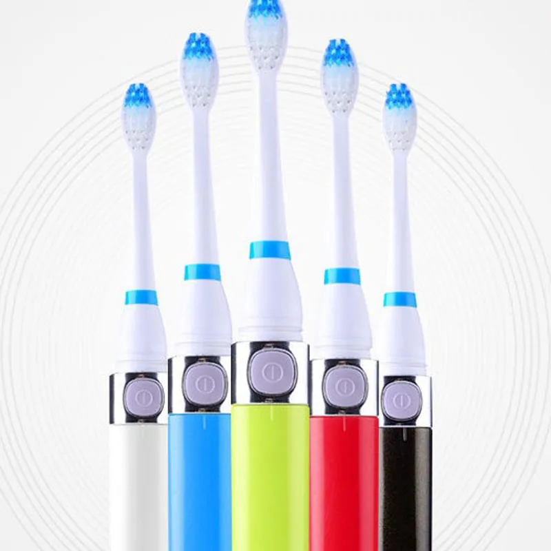 Взрослый электрическая Зубная щётка Батарея Dupont насадка для зубных щеток 6 Цвет