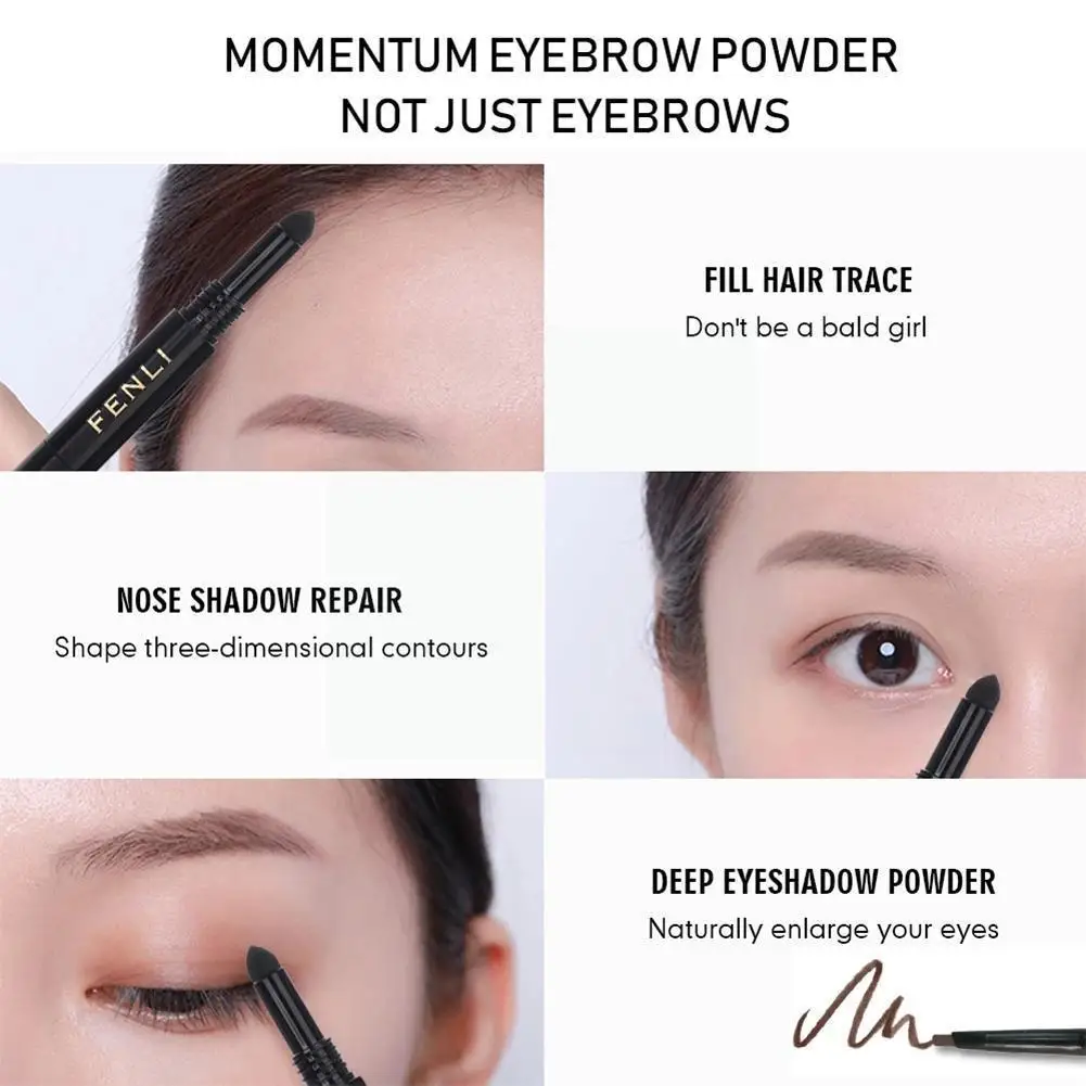 

3 Colors Eyebrow Pencil 3 In 1 Long Lasting Waterproof Automatic Pencil Natural Tool Brow Makeup No Eye Blooming Rotating B5X7
