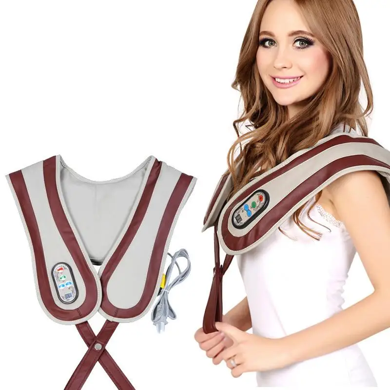 Электрический массажный шаль для плеч и шеи массажер тела Вибрационный