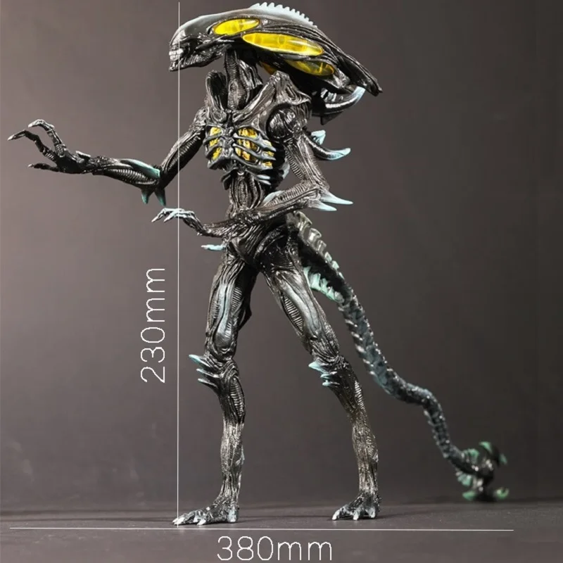 

Aliens Figure Vs Predator Colonial Marines Alien Warrior Statue 9inch PVC Action Figures Toy Model Collectible