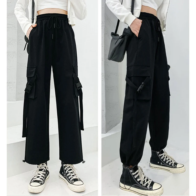 

2022 Women's New Spring Autumn Overalls Pants Casual Summer Thin Sports Loose Harem Trousers Girls Femme Fitness Pretty Pantalon