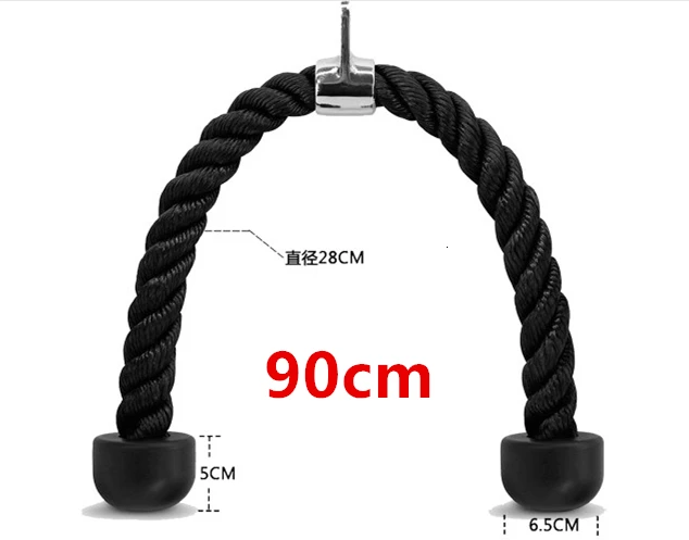 90 см веревка для Трицепсов Push Pull вниз шнур бодибилдинга упражнения тренажерный