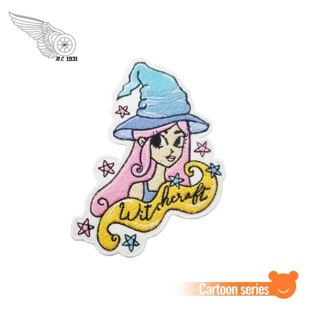 Фирменная Новинка ведьмы Вышитые Утюг-на Хэллоуин с вышивкой Женские рубашки