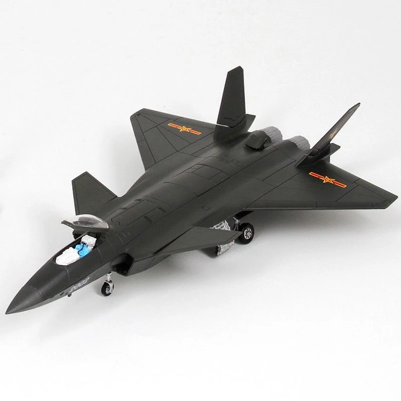 

1/72 Model Fire Fang China Air Force Chengdu J-20 Aircraft Black Eagle Stealth Fighter Collectible Toys for Children Kid Gift