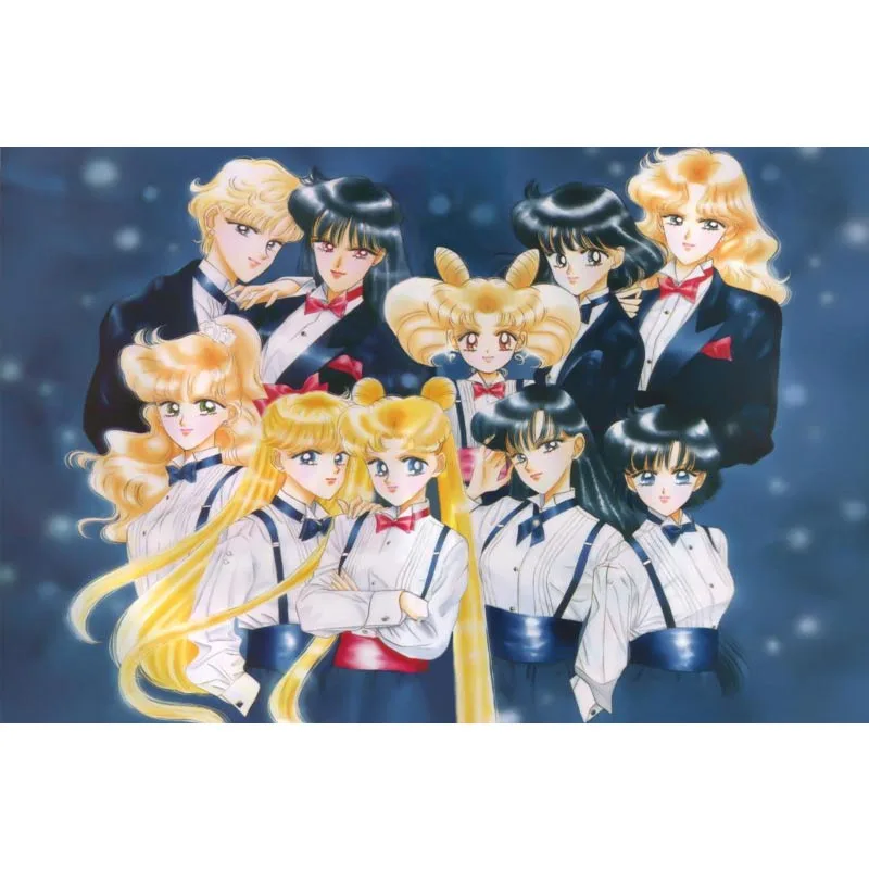 

New arrival Sailor Moon Canvas Fabric Cloth Poster Custom Print Silk Fabric Home Decor Poster For Your Living Room