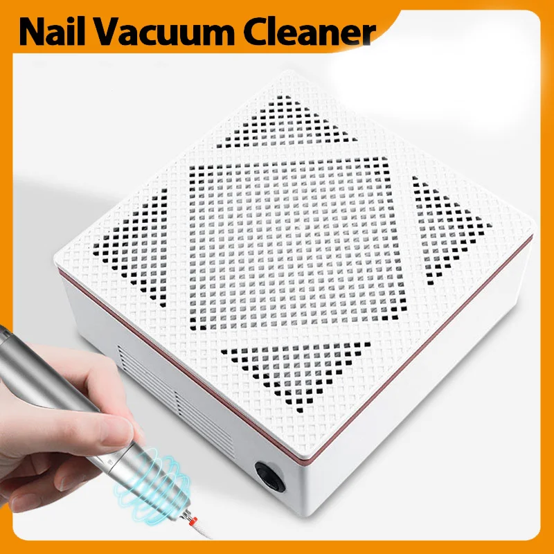 Nail Dust Vacuum Cleaner for Manicure With 2pcs Filter Professional Nail Dust Suction Extractor for Pedicure Nail Art Salon Tool enlarge