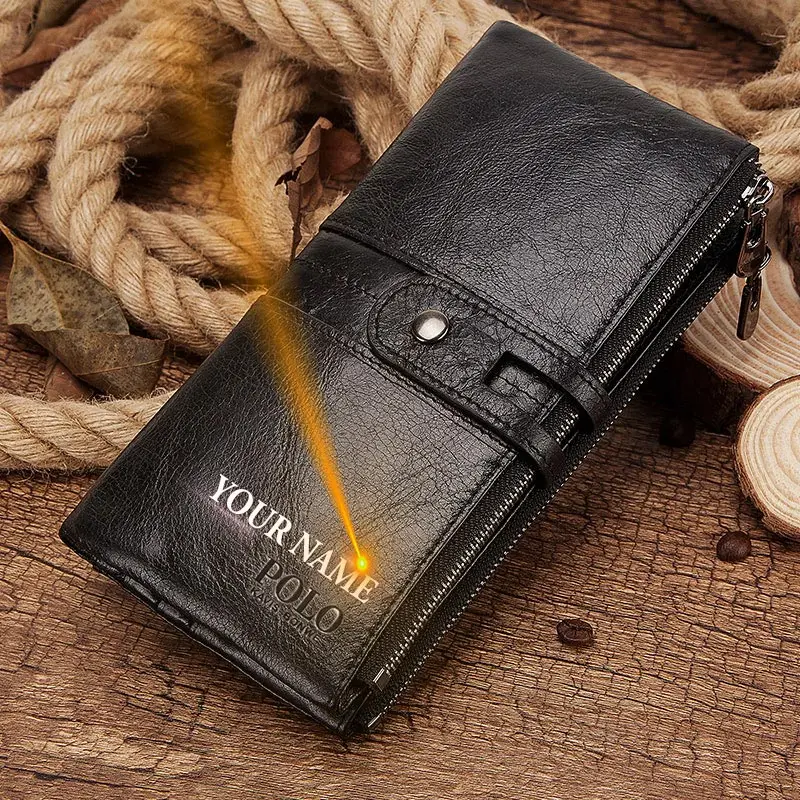 Бесплатная гравировка женские кошельки и женский клатч портмоне из натуральной