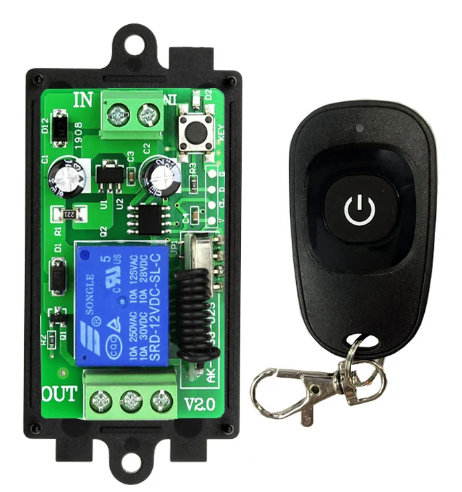 

Беспроводное радиореле Xuanlongyuan 12/24В 10А с таймером