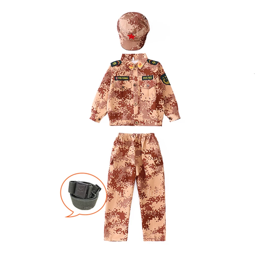 Камуфляжная одежда для мальчиков Детская Военная Униформа армии спецназа