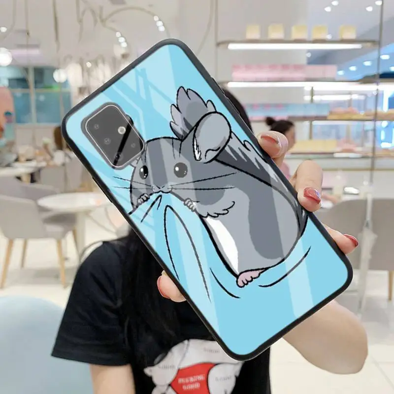 

Cute Cartoon Hamster Phone Case For Samsung S6 7 Edge Plus 8 9 10 Plus Note8 9 10pro 10E S20 Plus Ultra A7 Tempered Glass