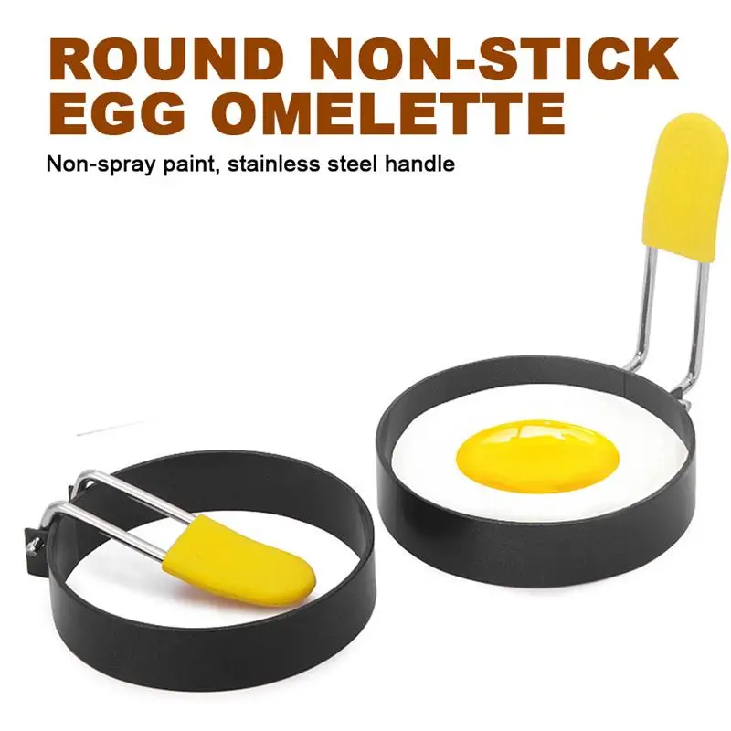 Яйцо Сковорода кольцо с защитой от ожогов ручка яйца для формовки пресс форм наборов ножей антипригарном