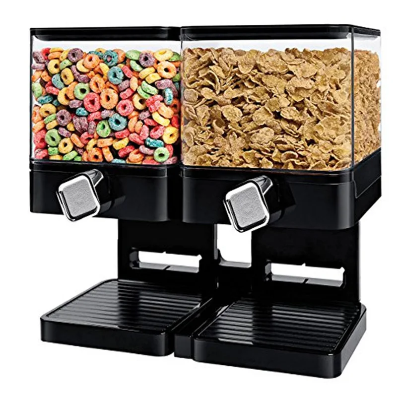 

Single/double Barrel Cereal Machine Grain Dispenser Oat Storage Tank Self-service Food Multi-grain Container ZM106