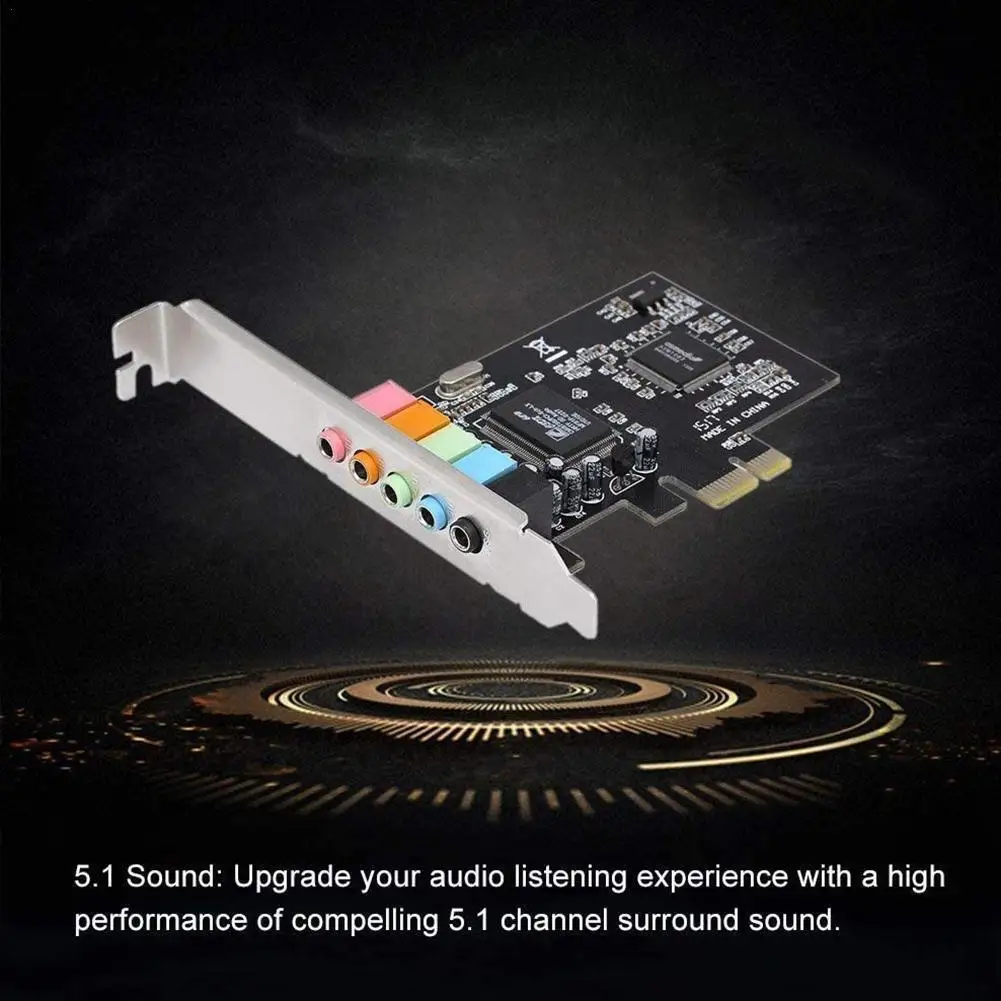 

For PCI Express X1 PCI-E 5.1ch CMI8738 Chipset Audio Sound Card Miner For Bitcoin Digital Z3V1